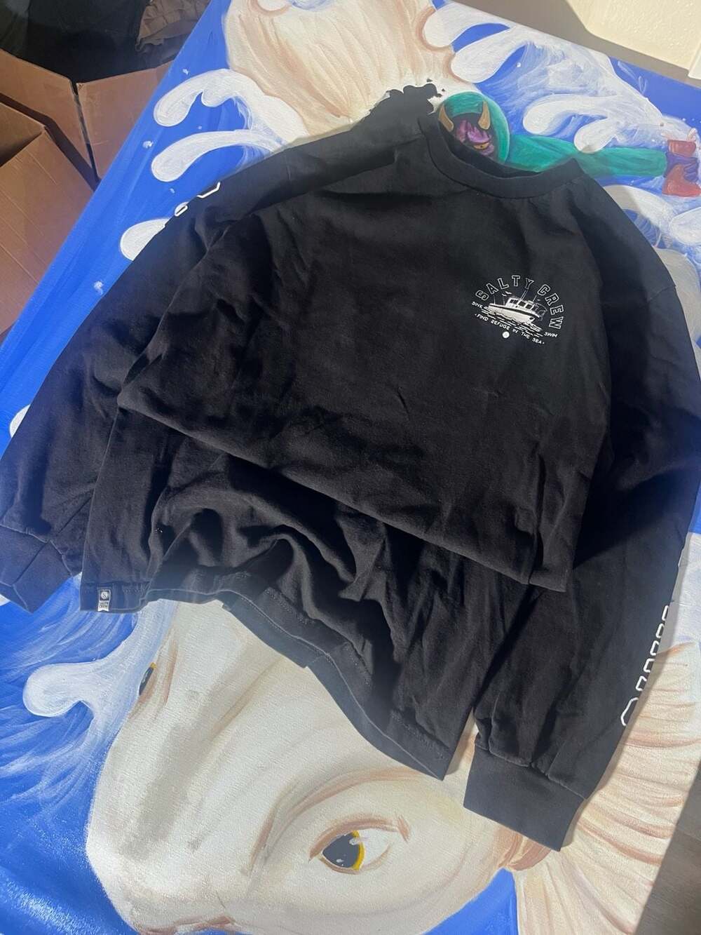 Salty Crew Sink Or Swim Long Sleeve T-Shirt Size Medium